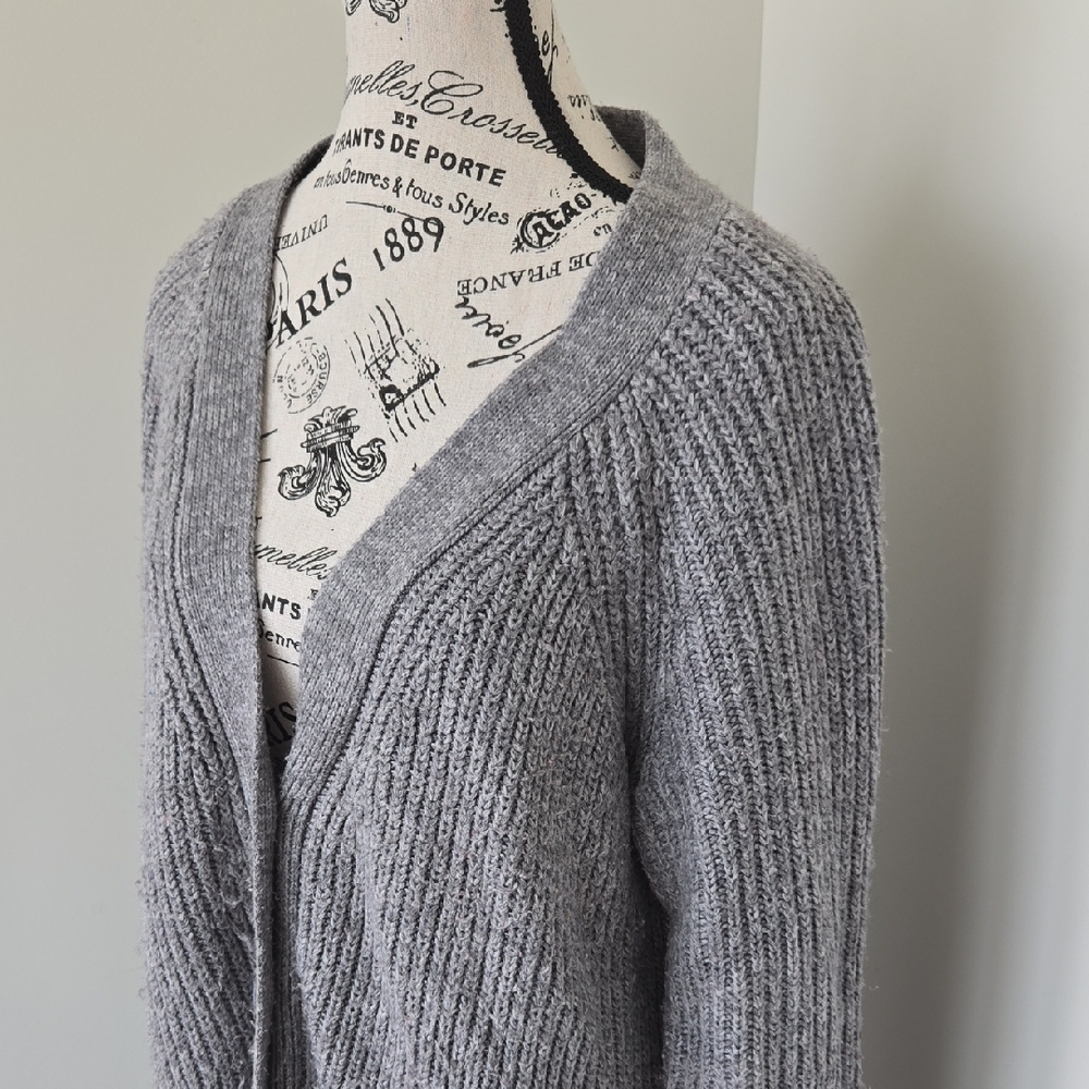 French Connection Charcoal Cardigan Sweater - Picture 3 of 6